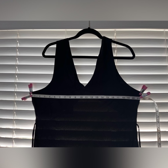 NWT, XL, Wild Fable, black V neck, ties back dress. - Picture 9 of 10